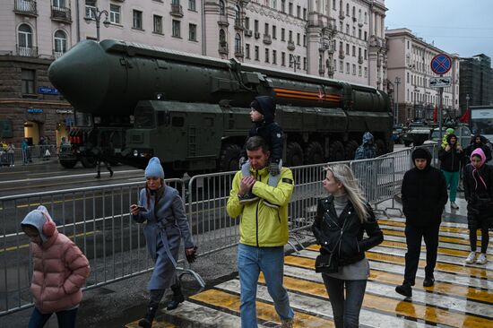 Russia WWII Victory Parade Rehearsal