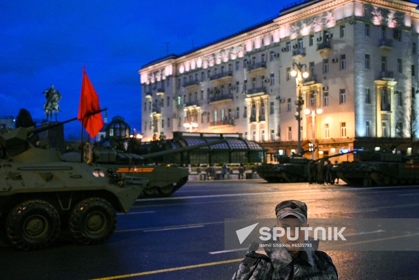 Russia WWII Victory Parade Rehearsal