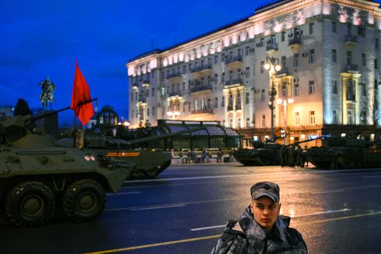 Russia WWII Victory Parade Rehearsal