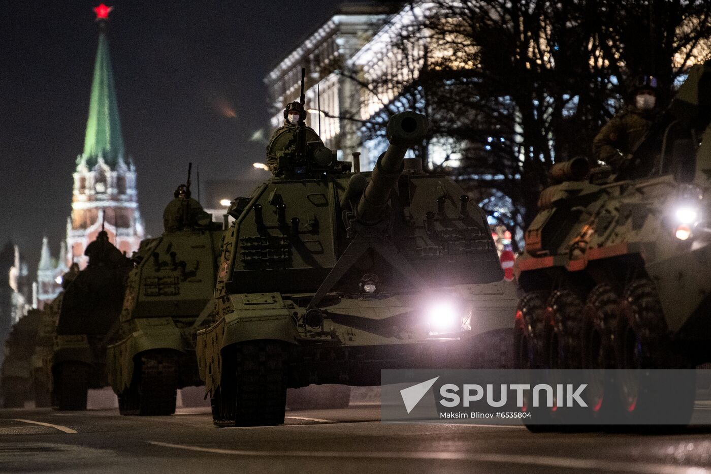 Russia WWII Victory Parade Rehearsal