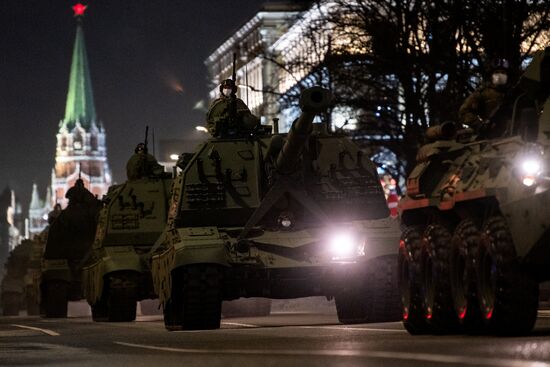 Russia WWII Victory Parade Rehearsal