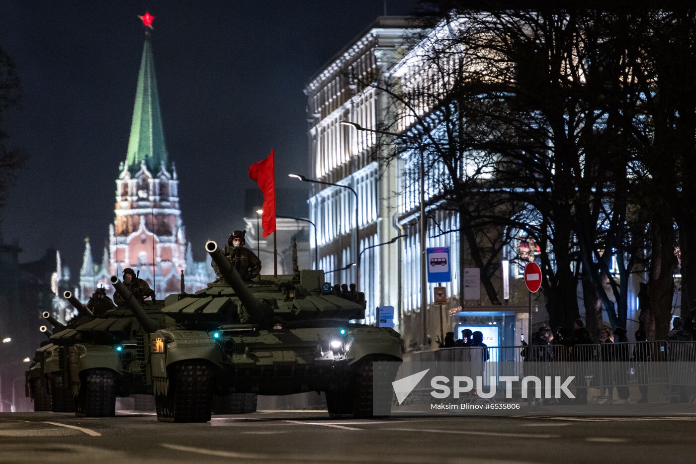 Russia WWII Victory Parade Rehearsal