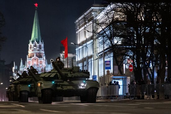 Russia WWII Victory Parade Rehearsal