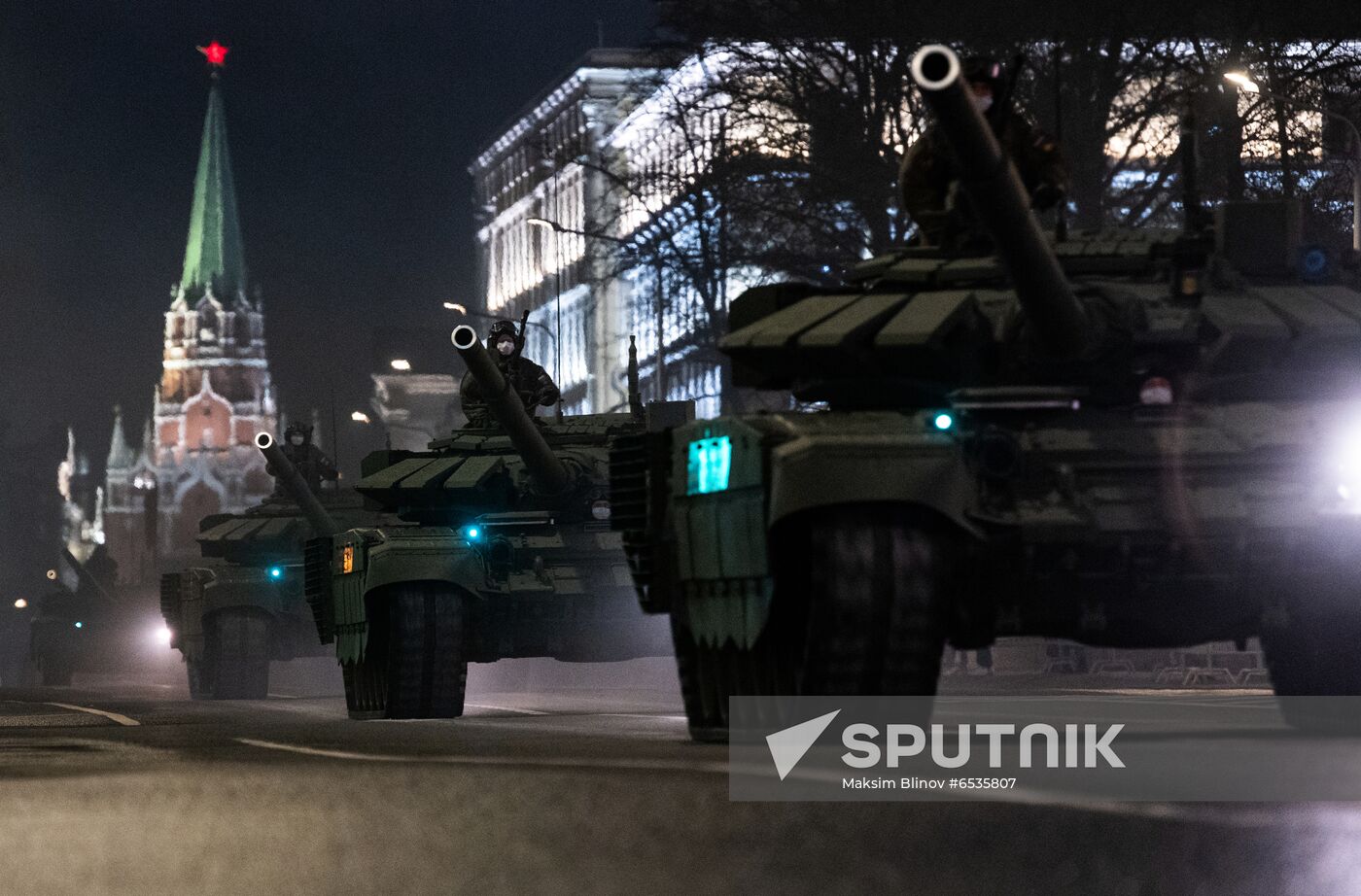 Russia WWII Victory Parade Rehearsal