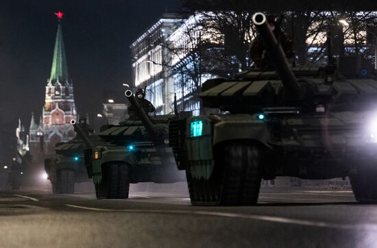 Russia WWII Victory Parade Rehearsal