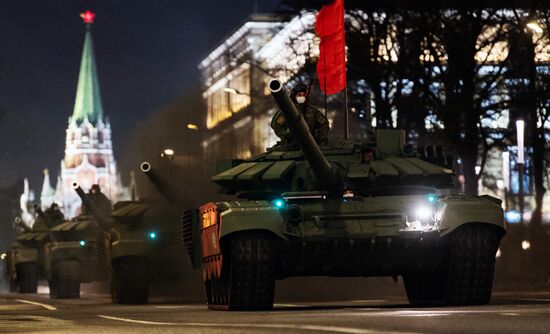 Russia WWII Victory Parade Rehearsal