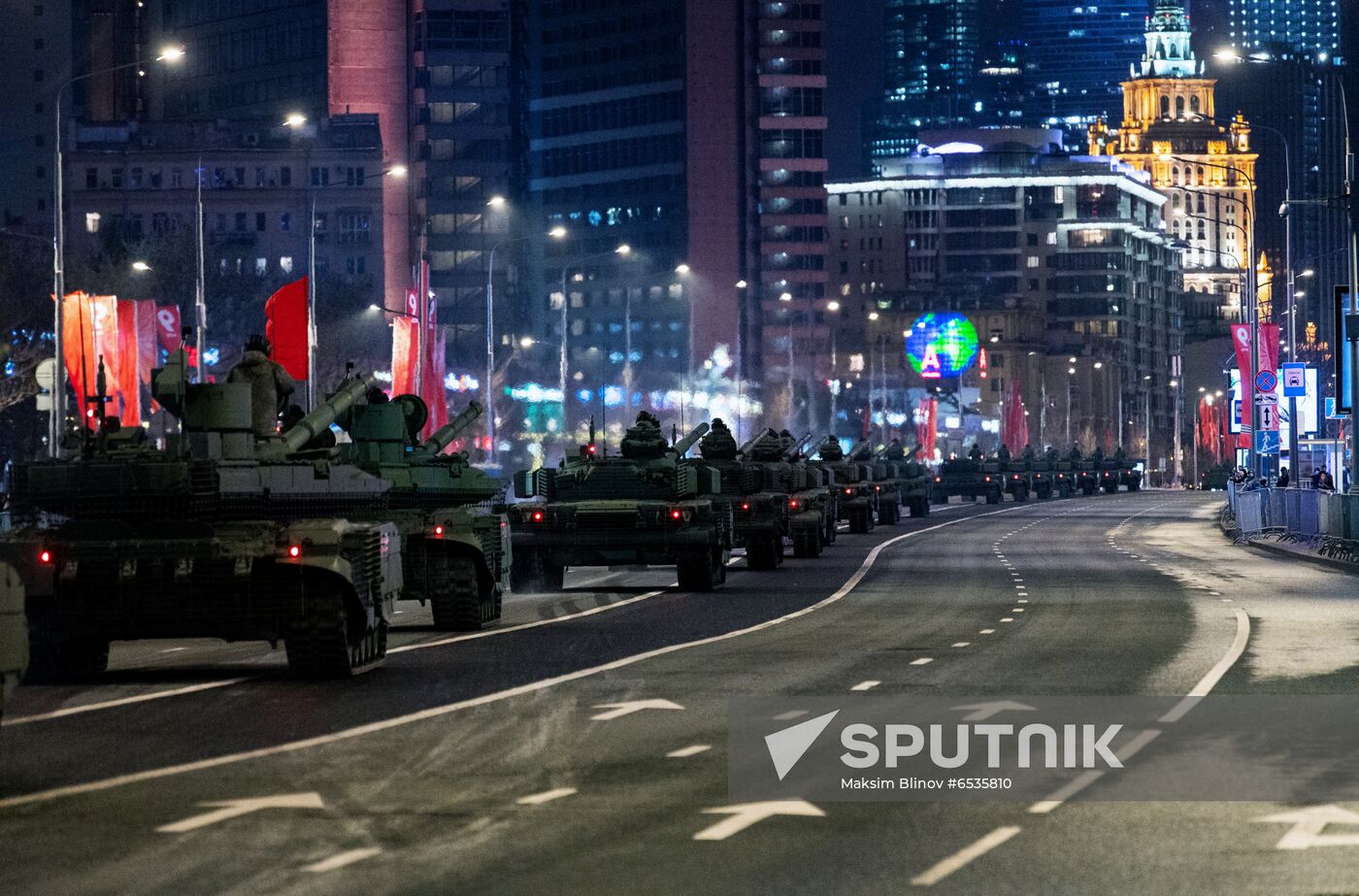 Russia WWII Victory Parade Rehearsal