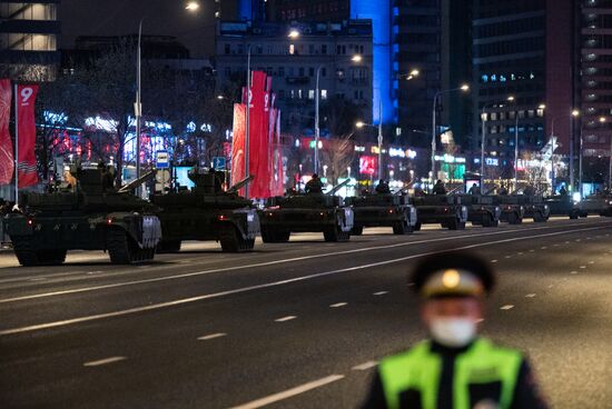 Russia WWII Victory Parade Rehearsal