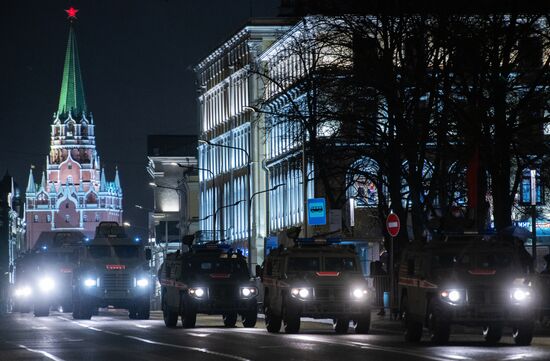 Russia WWII Victory Parade Rehearsal