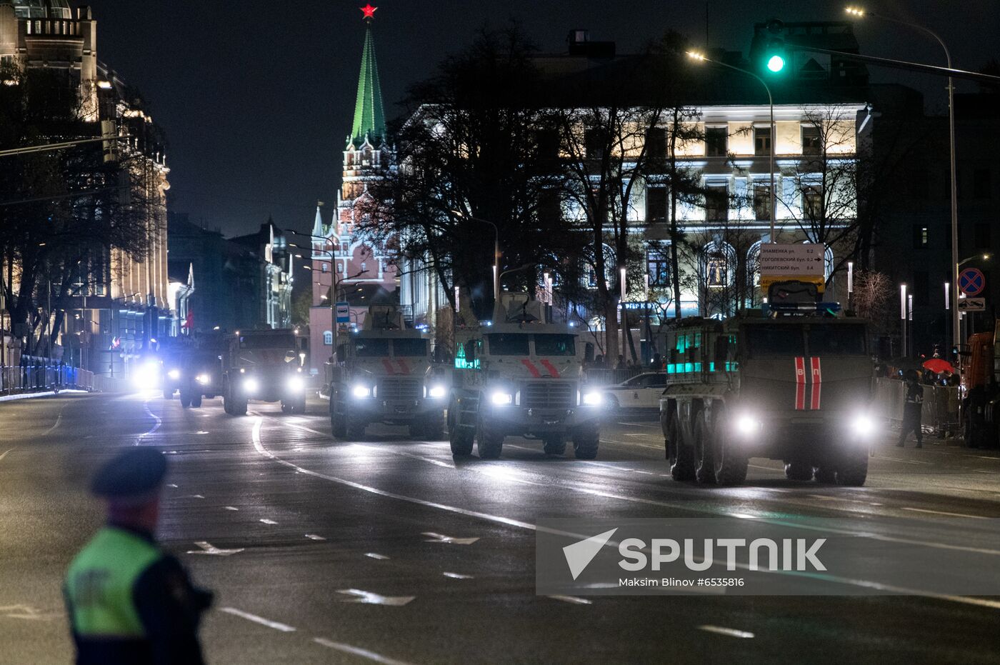 Russia WWII Victory Parade Rehearsal