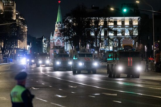 Russia WWII Victory Parade Rehearsal