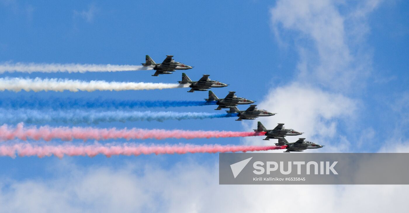 Russia WWII Victory Parade Rehearsal