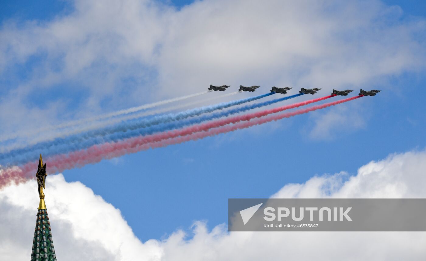 Russia WWII Victory Parade Rehearsal