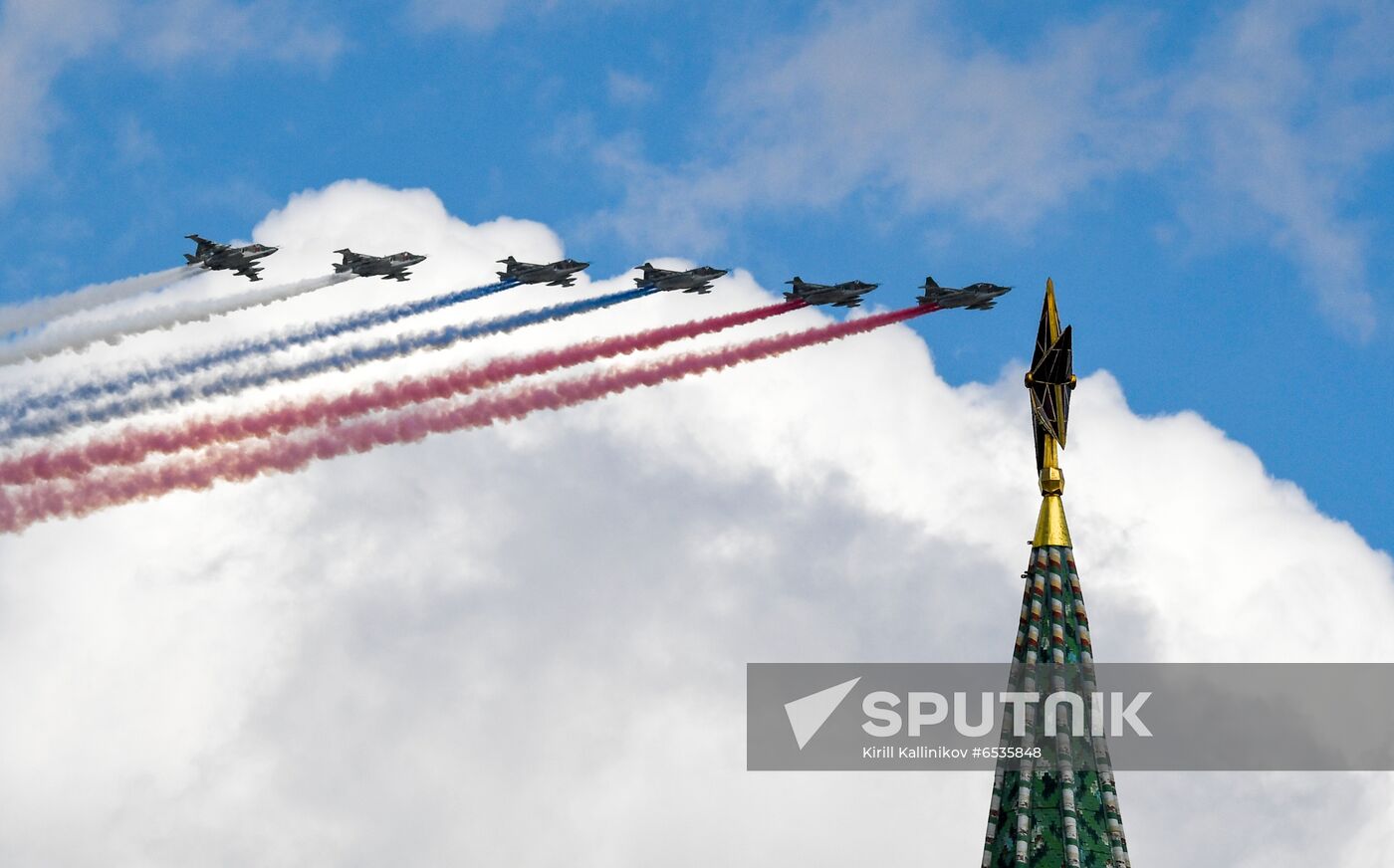 Russia WWII Victory Parade Rehearsal