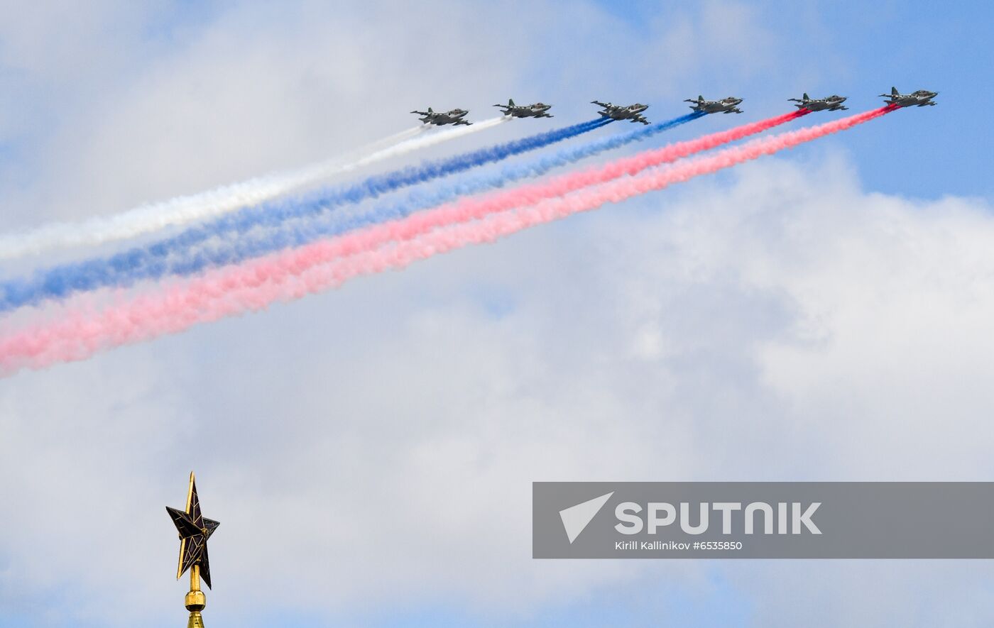 Russia WWII Victory Parade Rehearsal