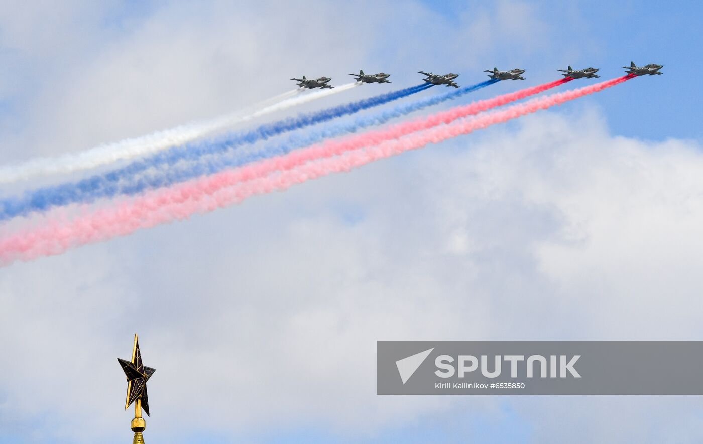 Russia WWII Victory Parade Rehearsal