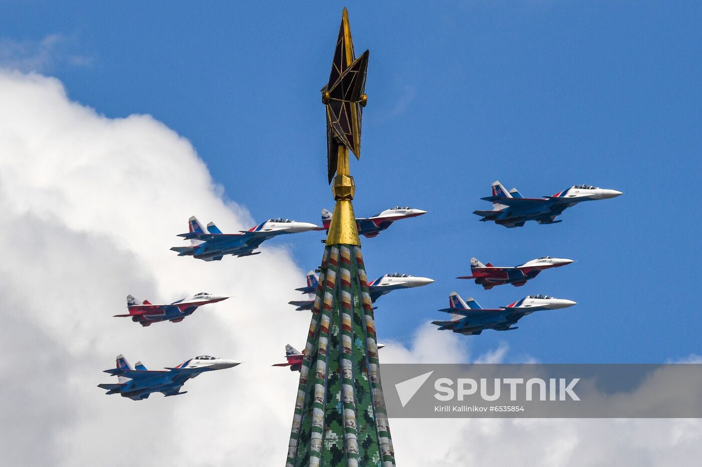 Russia WWII Victory Parade Rehearsal