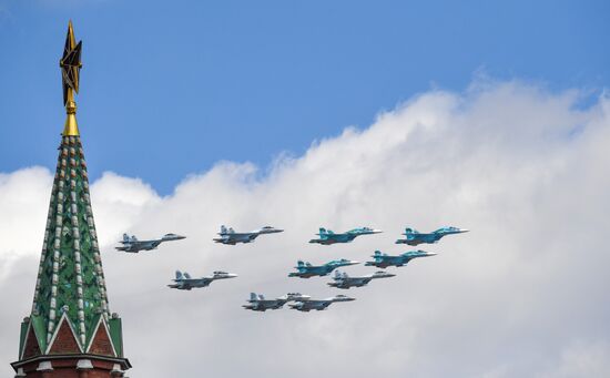 Russia WWII Victory Parade Rehearsal