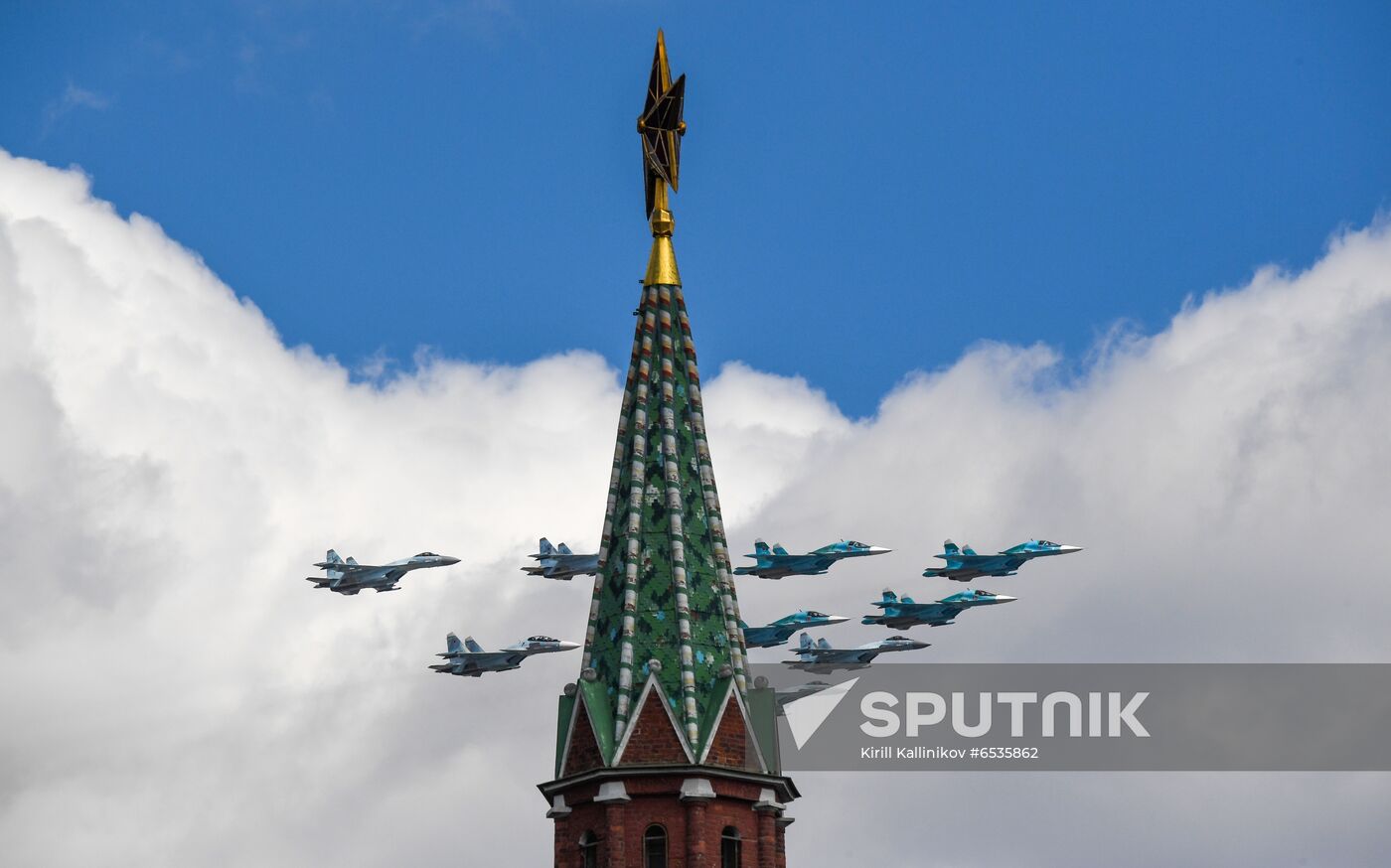 Russia WWII Victory Parade Rehearsal