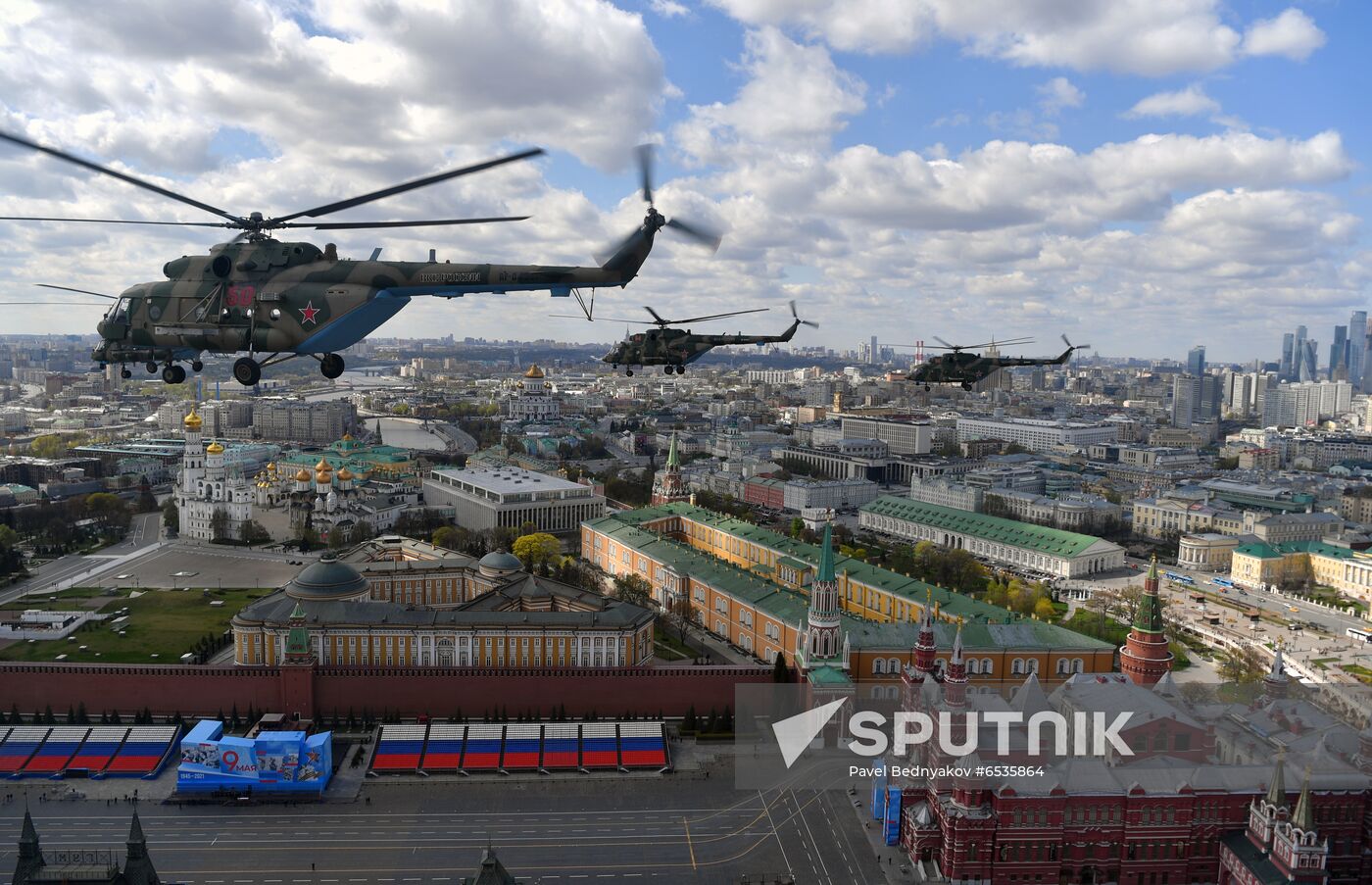 Russia WWII Victory Parade Rehearsal