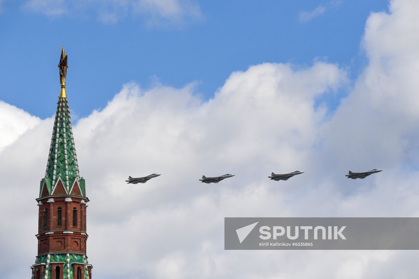 Russia WWII Victory Parade Rehearsal