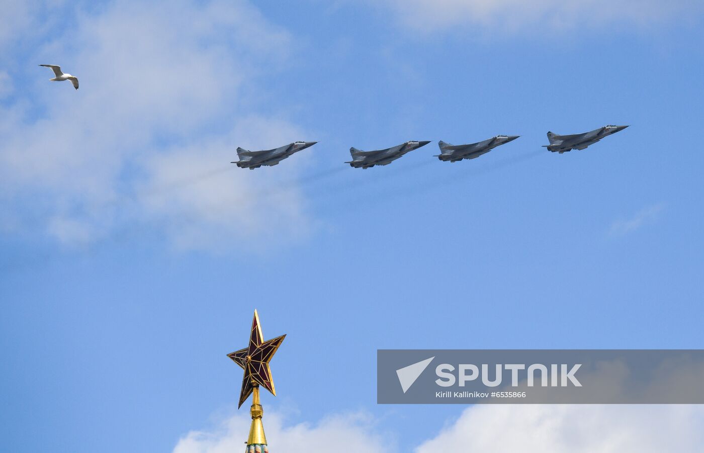 Russia WWII Victory Parade Rehearsal