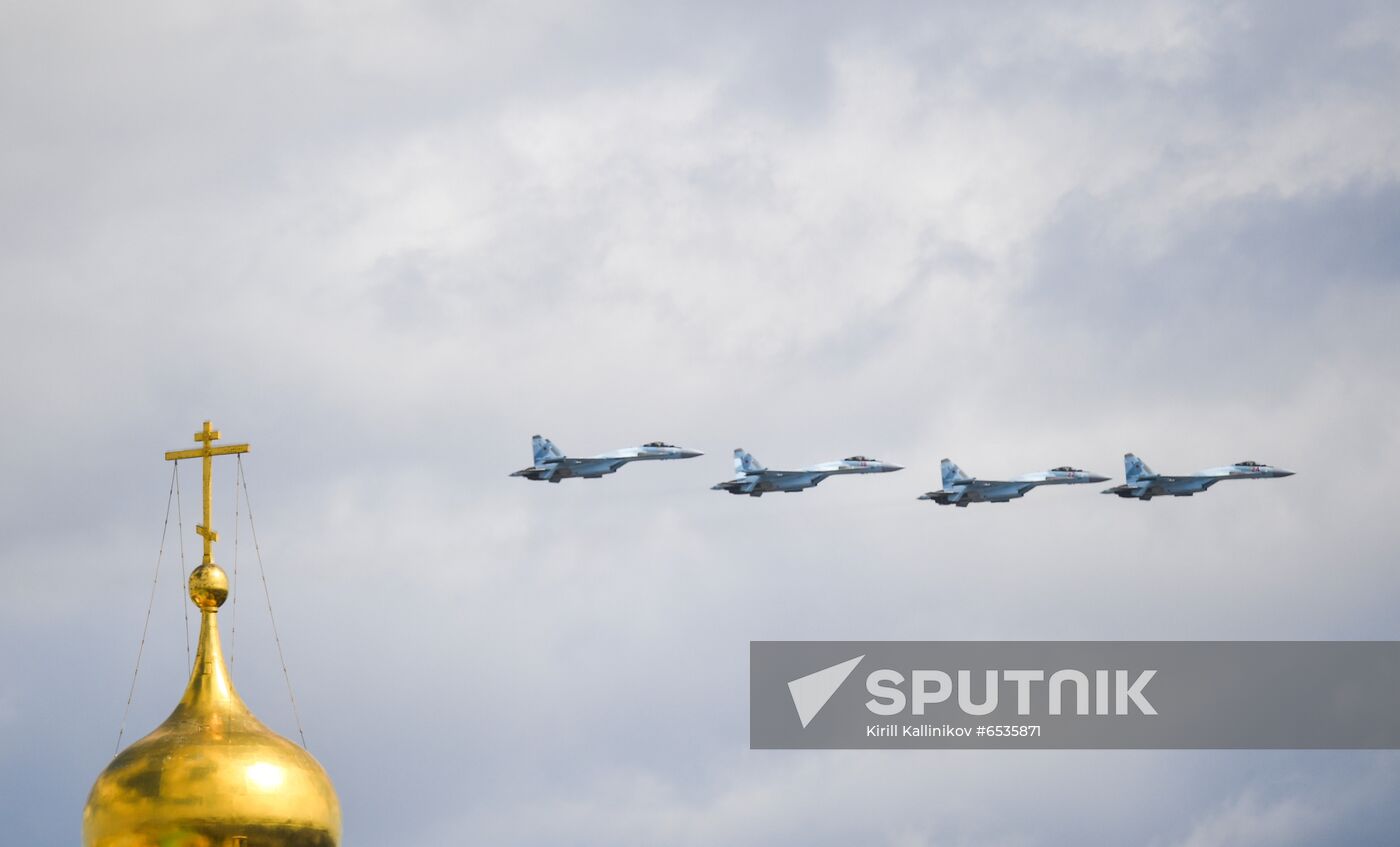 Russia WWII Victory Parade Rehearsal