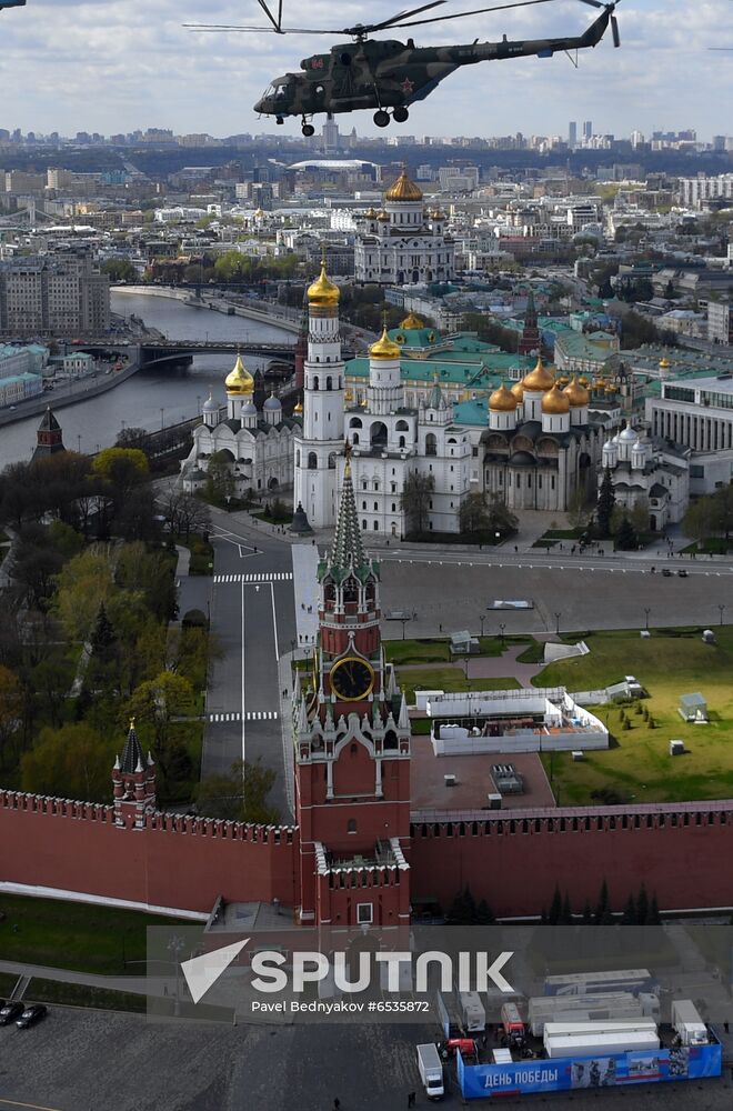Russia WWII Victory Parade Rehearsal
