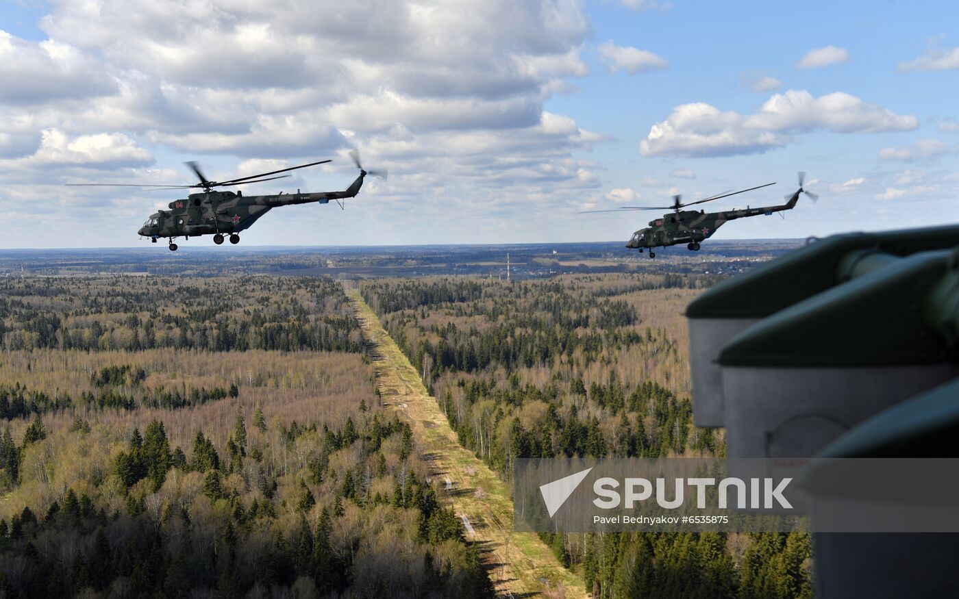Russia WWII Victory Parade Rehearsal