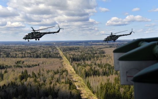 Russia WWII Victory Parade Rehearsal