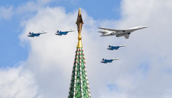 Russia WWII Victory Parade Rehearsal