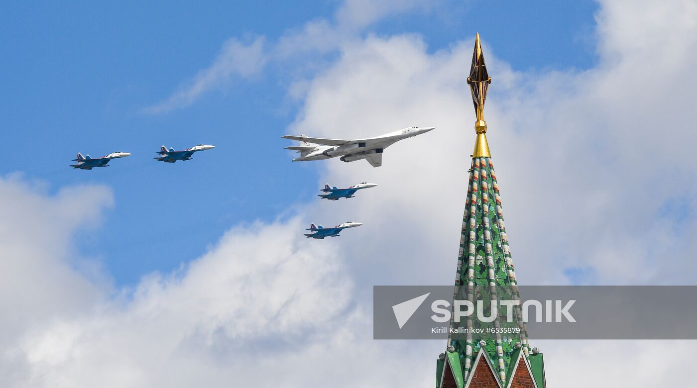 Russia WWII Victory Parade Rehearsal