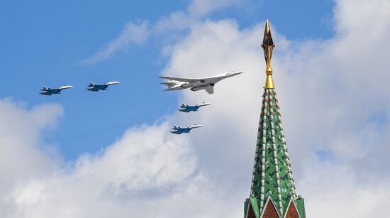 Russia WWII Victory Parade Rehearsal