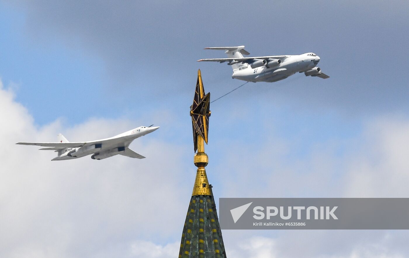Russia WWII Victory Parade Rehearsal