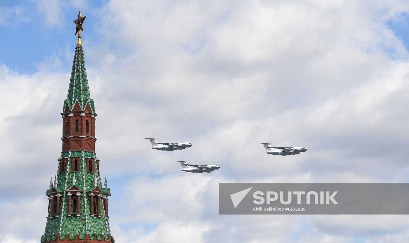 Russia WWII Victory Parade Rehearsal