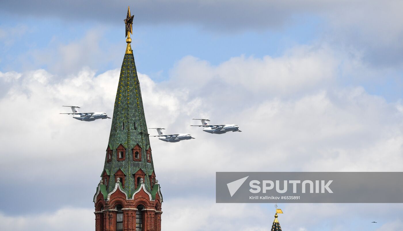 Russia WWII Victory Parade Rehearsal