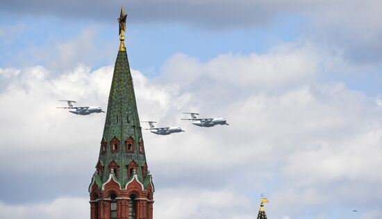 Russia WWII Victory Parade Rehearsal