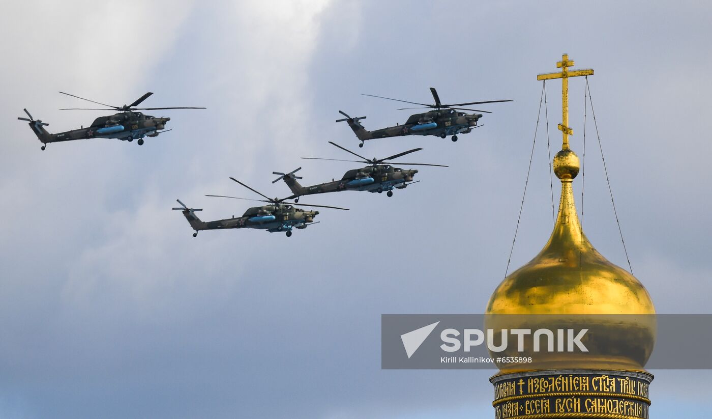 Russia WWII Victory Parade Rehearsal