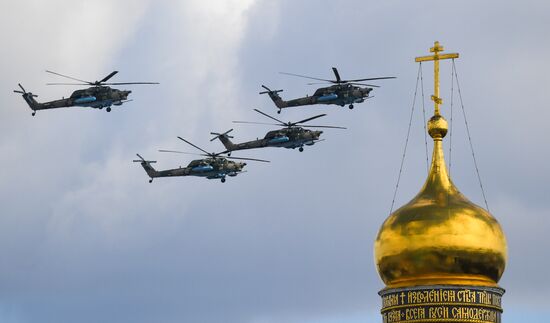 Russia WWII Victory Parade Rehearsal