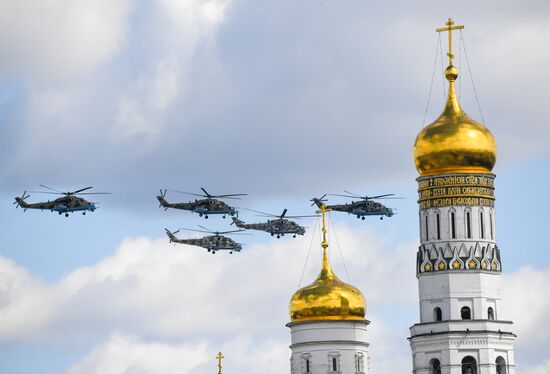 Russia WWII Victory Parade Rehearsal