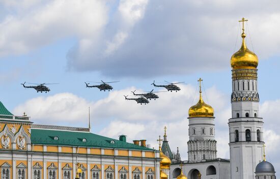 Russia WWII Victory Parade Rehearsal