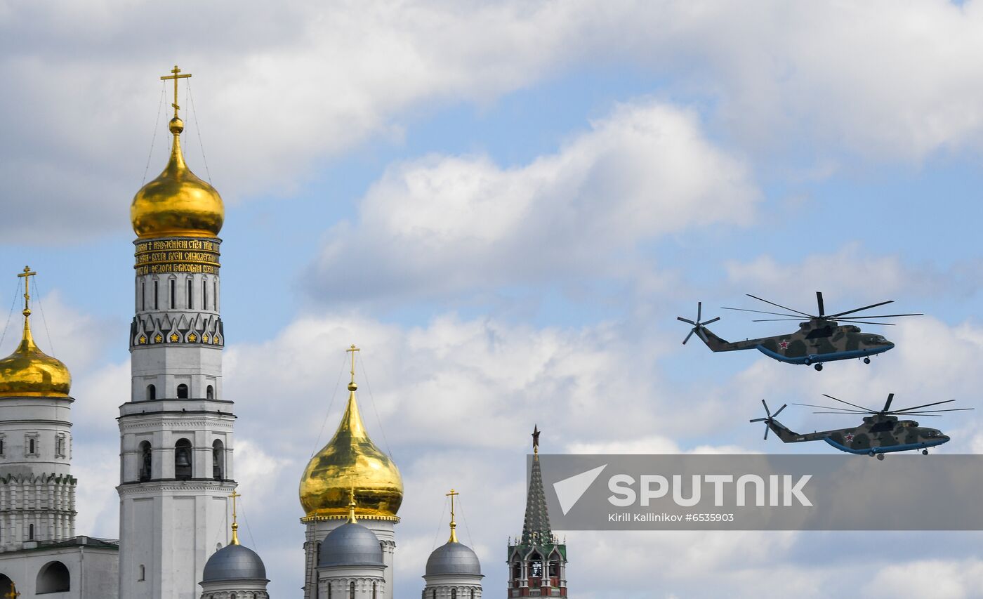 Russia WWII Victory Parade Rehearsal