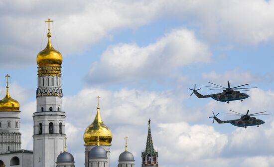 Russia WWII Victory Parade Rehearsal