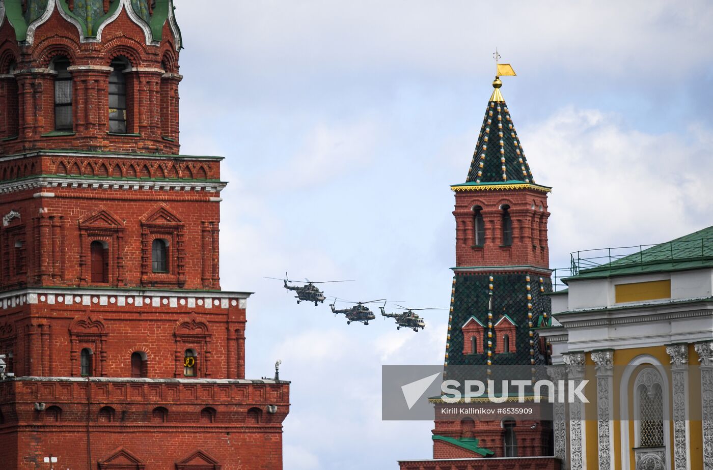 Russia WWII Victory Parade Rehearsal