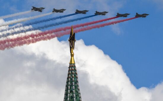 Russia WWII Victory Parade Rehearsal