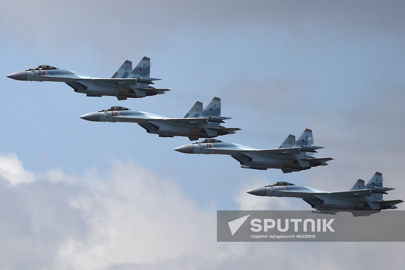 Russia WWII Victory Parade Rehearsal