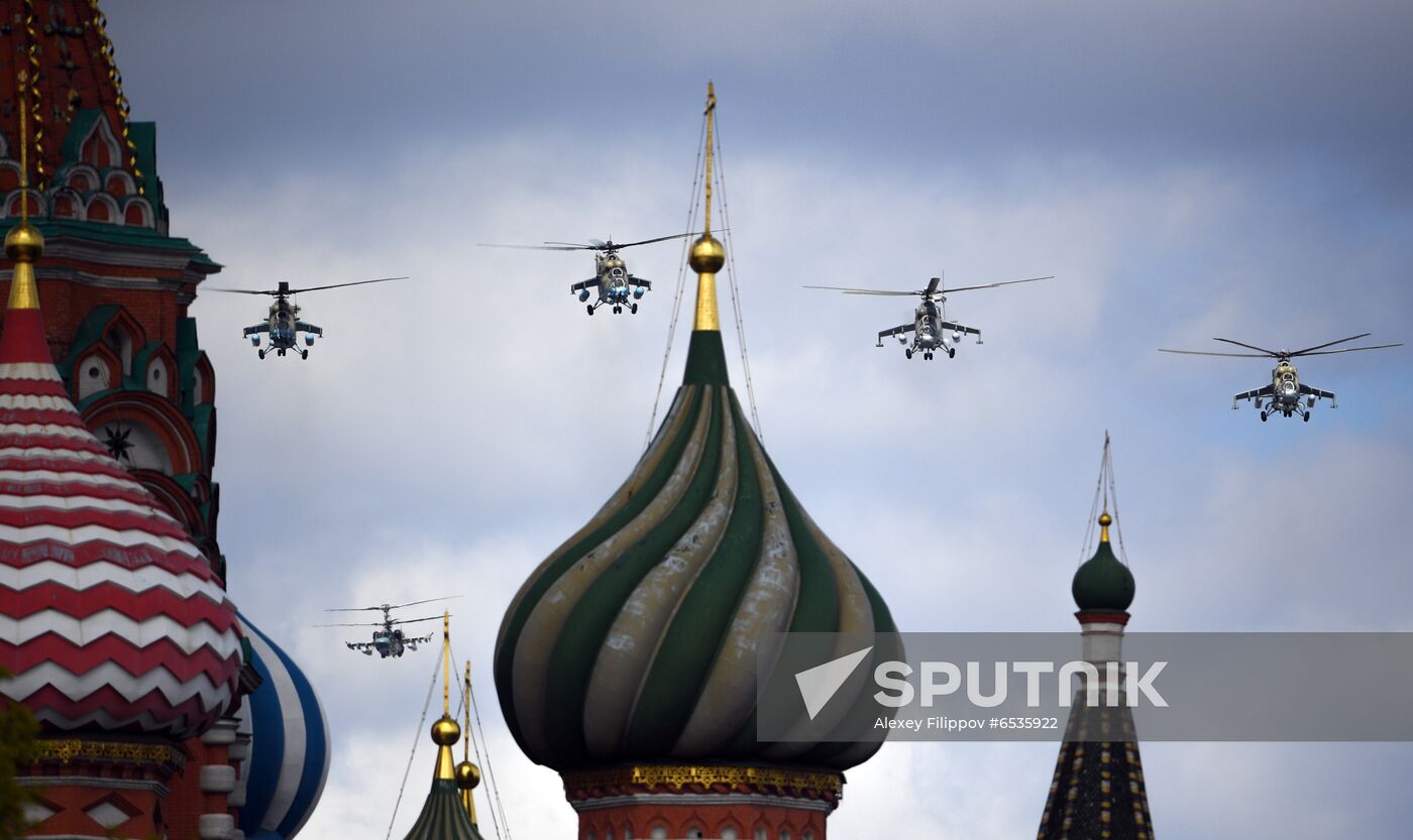 Russia WWII Victory Parade Rehearsal