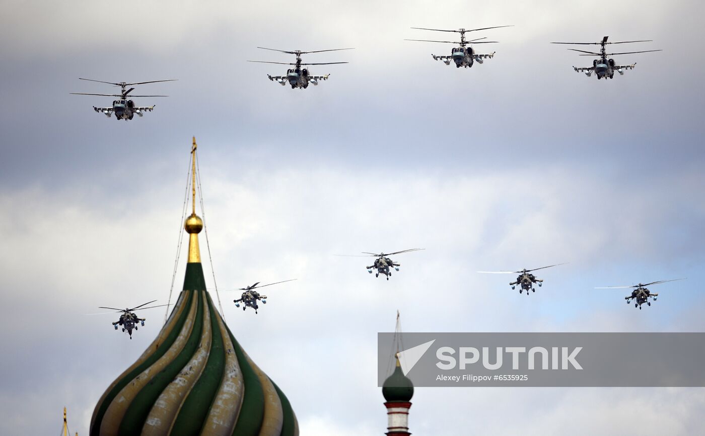 Russia WWII Victory Parade Rehearsal