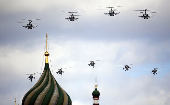 Russia WWII Victory Parade Rehearsal