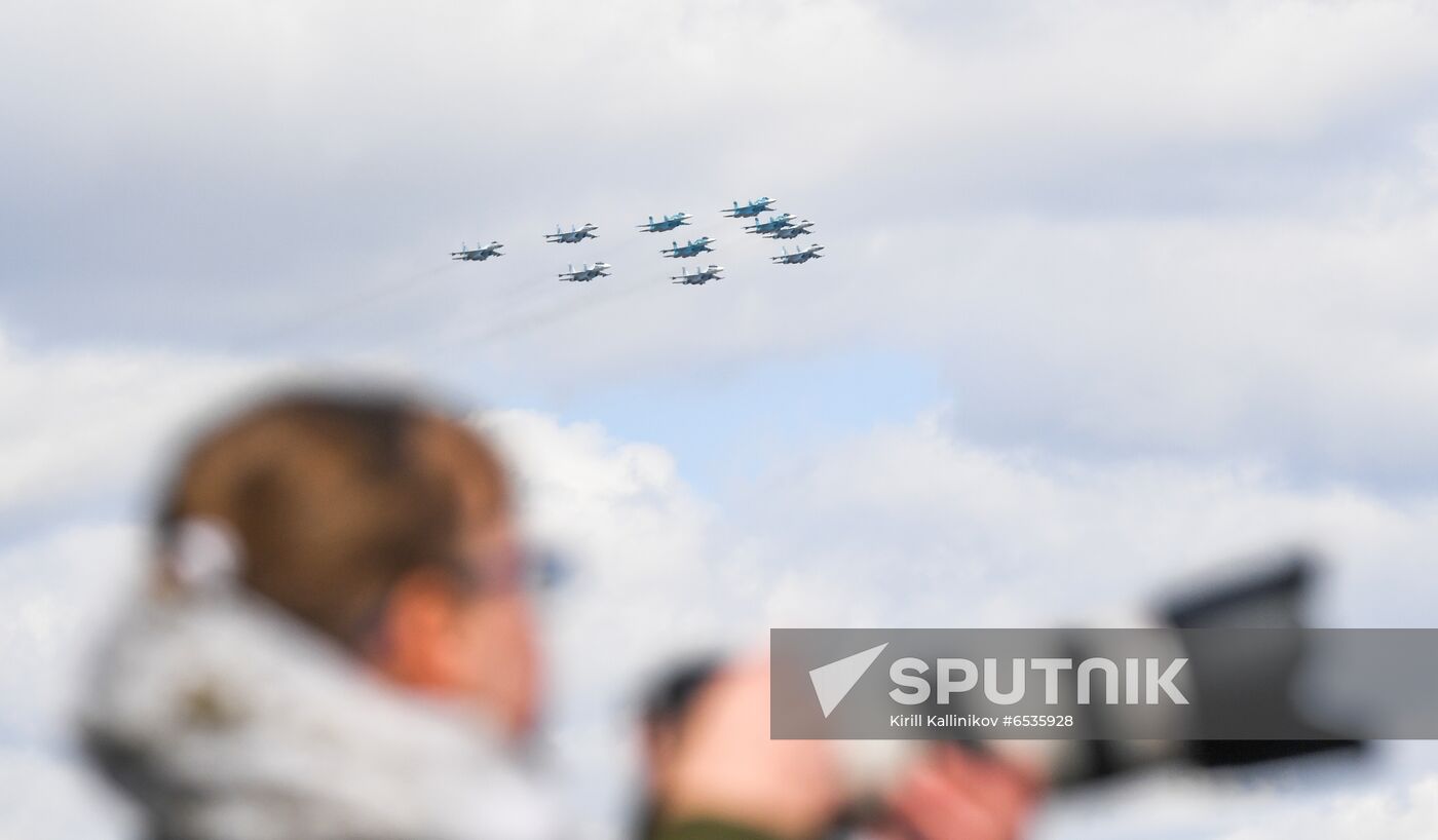 Russia WWII Victory Parade Rehearsal